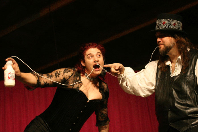 Evil Dan and Colleen the Sideshow Queen 